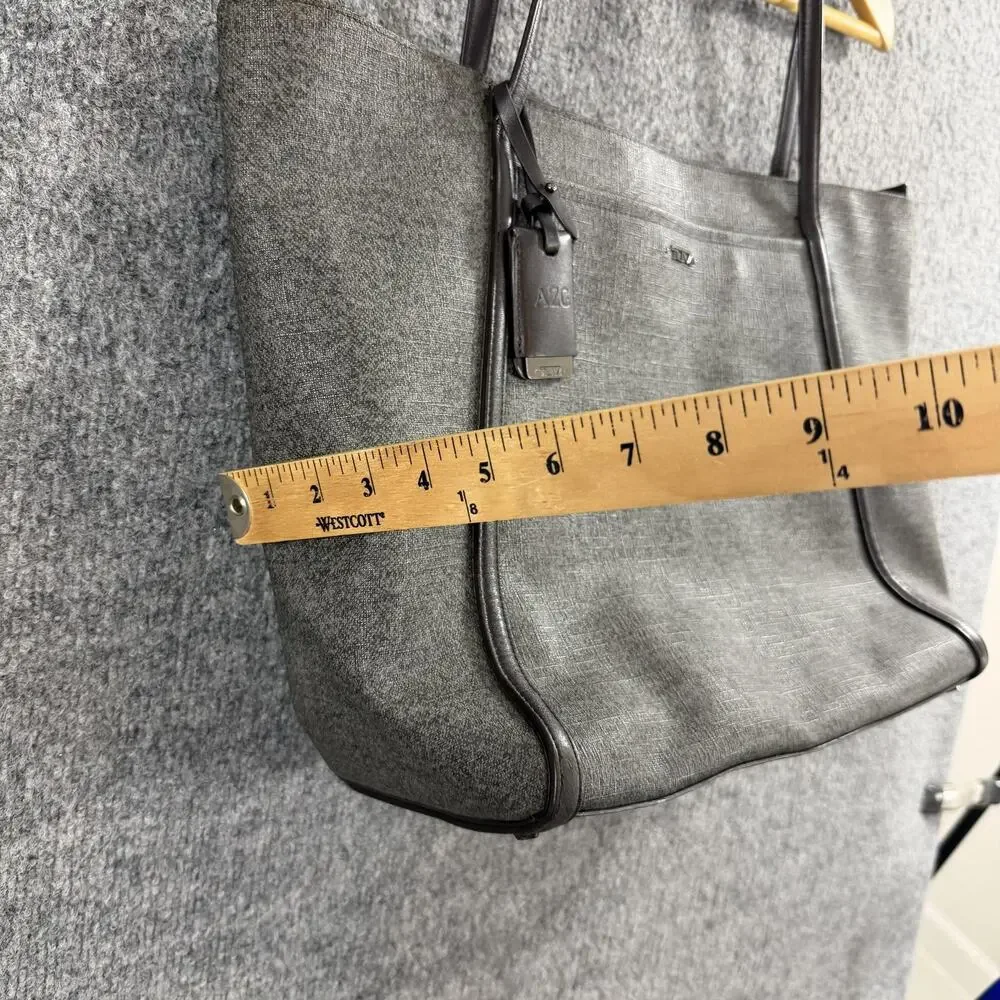 Tumi Sinclair Q Tote Bag Grayft Leather Trim Travel Everyday Office Travel Work